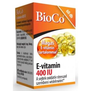 BioCo E-vitamin 400 IU lágyzselatin kapszula - 60db