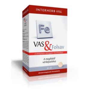Interherb Vital vas & folsav tabletta - 60 db