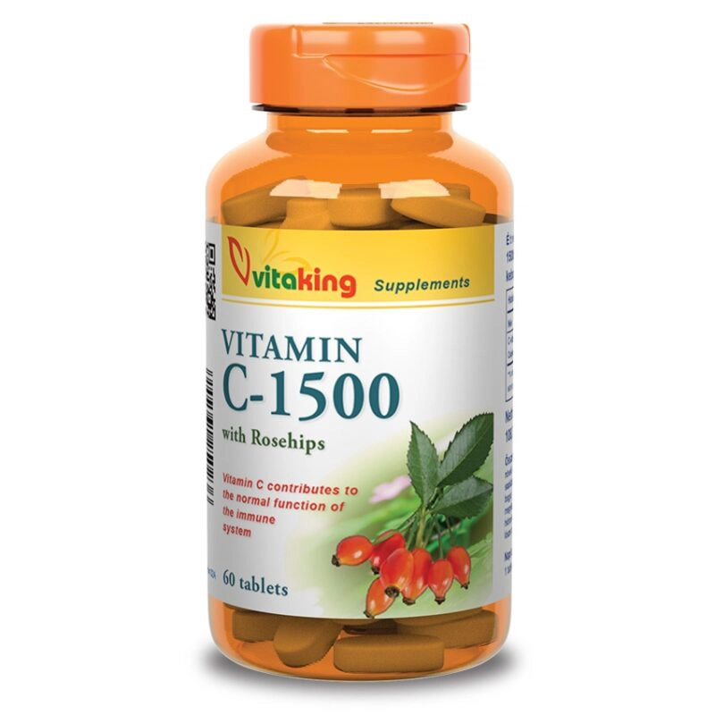 Vitaking C-1500 csipkebogyo - 60db