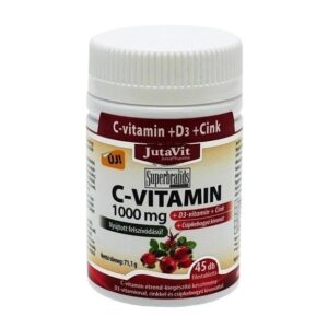 Jutavit C-vitamin 1000mg + D3-vitamin + cink tabletta – 45db