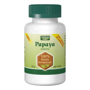 Viva Natura - Zöldvér 100%-os papaya tabletta – 60+18 db
