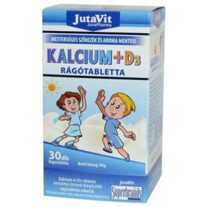 Jutavit Kalcium-D3-vitamin rágótabletta gyerekeknek - 30db