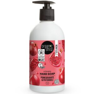 Organic Shop Vitaminos folyékony kézmosó szappan bio gránátalma kivonattal - 500ml