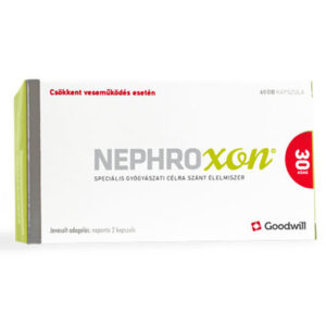 Nephroxon speciális gyógyászati célra szánt élelmiszer csökkent veseműködés esetén kapszula