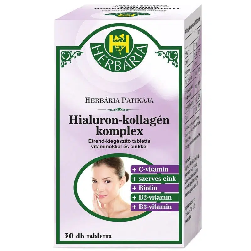 Herbária Hialuron-Kollagén komplex tabletta - 30db
