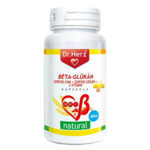 Dr. Herz Béta-Glükán+Szerves cink, szelén+C-vitamin kapszula - 60db