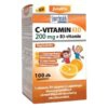 JutaVit Kid C+D C-vitamin 200mg + D3-vitamin 800NE + csipkebogyó kivonat narancs ízű rágótabletta - 100db