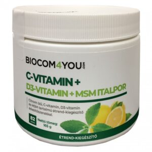 Biocom C-vitamin + D3-vitamin + MSM italpor - 165g
