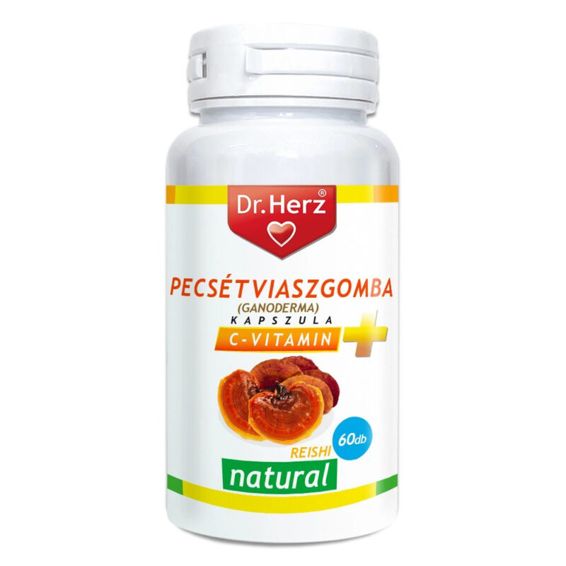Dr. Herz Pecsétviaszgomba (Ganoderma, Reishi) + C-vitamin kapszula - 60db