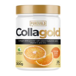 Pure Gold CollaGold Marha és Hal kollagén italpor hialuronsavval orange juice - 300g