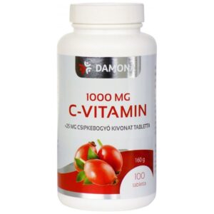 Damona C-vitamin 1000mg + 25mg csipkebogyó tabletta - 100db