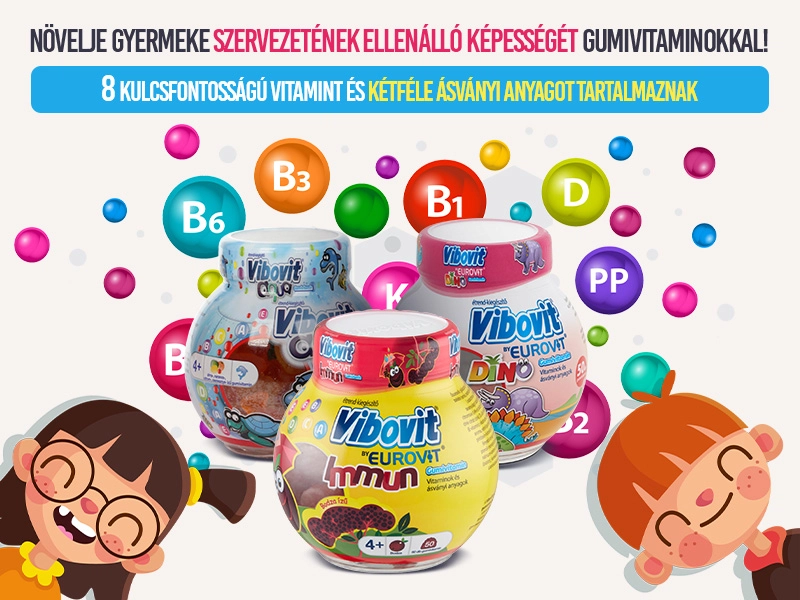 Erősítse gyermeke immunrendszerét az Eurovit Vibovit Gumivitaminokkal!