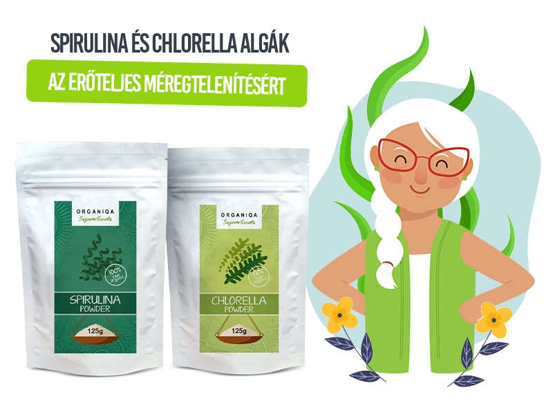 Méregtelenítse szervezetét az Organiqa Bio Spirulina és Chlorella algával!