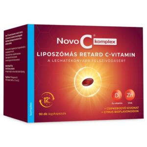 Novo C Komplex Liposzómális RETARD C-vitamin +D3+Cink kapszula – 90db