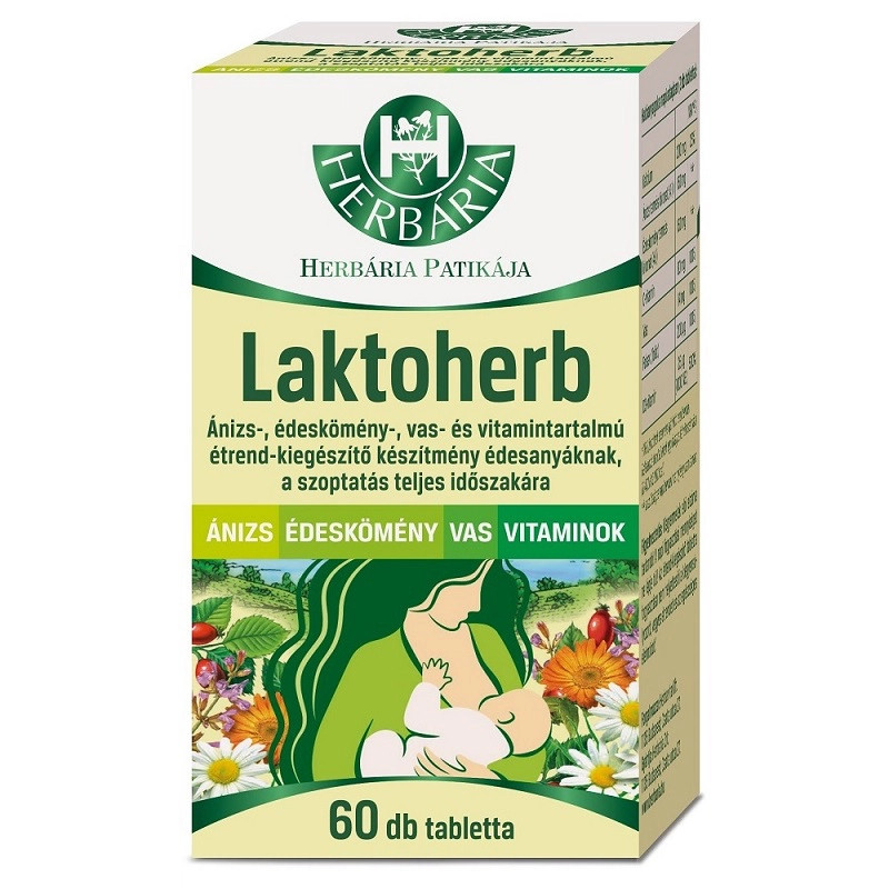 Herbária Laktoherb tabletta - 60db