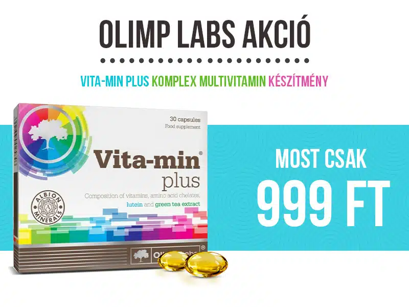Multivitamin 71%-kal olcsóbban! Pótolja a nélkülözhetetlen tápanyagokat az Olimp Labs Vita-min Plus kapszulával!