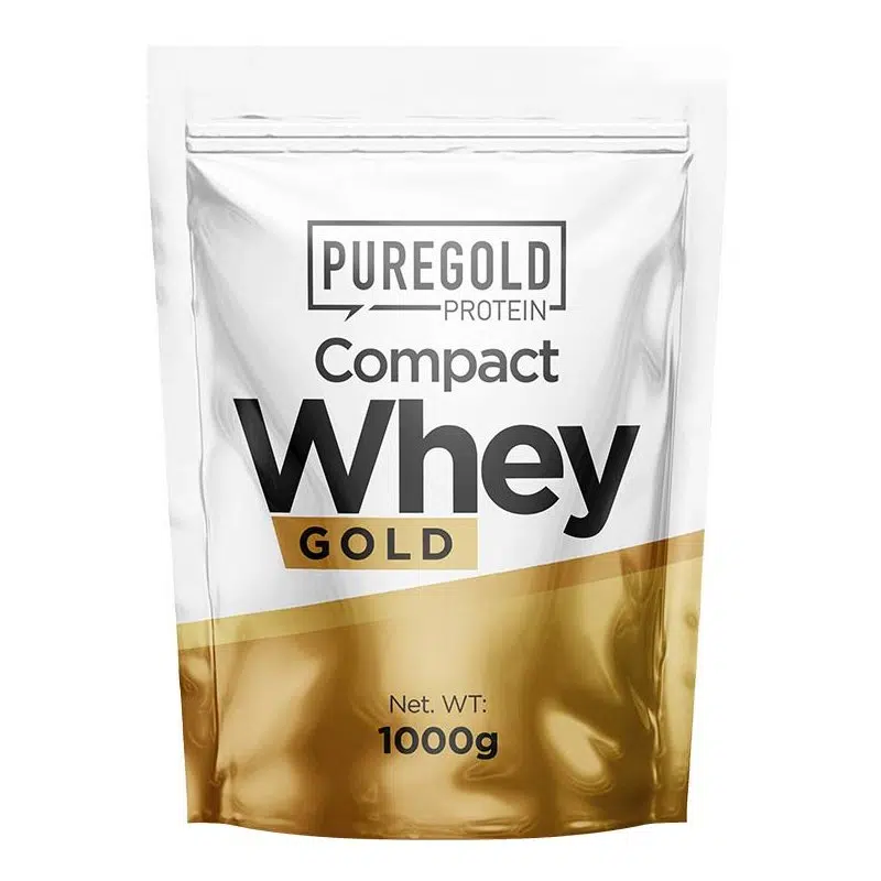 Pure Gold Compact Whey Gold fehércsoki-málna ízű fehérjepor - 1000g